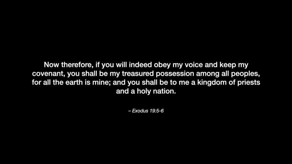 God redeemed Israel from slavery for a purpose. See Exodus 19:5-6.